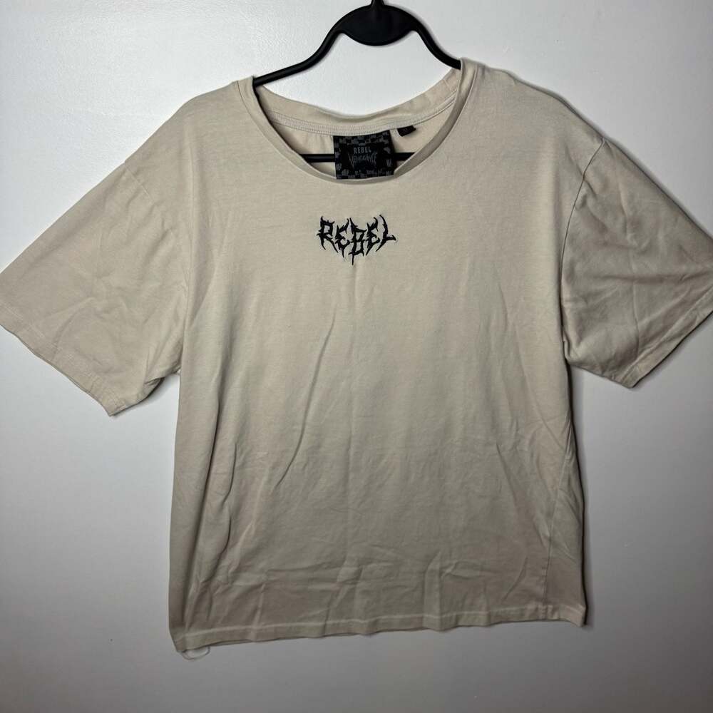 Rebel Vengeance Graphic Print Short Sleeve XL T-Shirt in Beige